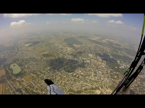 Видео: Прогулка с облаками или маршрут в 34 км с г.Юца, параплан Niviuk Ikuma, EN-B+