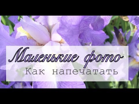 Видео: Как я печатаю маленькие фото. 6 на 8 см и 7,5 на 10. Скрапбукинг.