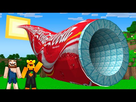 Видео: Мы нашли ДЛИННУЮ КОКА КОЛУ к СОЛНЦУ в Майнкрафт ! Длинная COCA COLA ! Персик и Боб Minecraft !