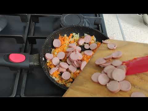 Видео: Гречка с сосисками Простой, НО очень Вкусный УЖИН для всей Семьи