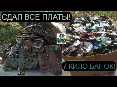 Видео: СДАЮ ВСЕ ПЛАТЫ И МЕТАЛЛОЛОМ! 7 КГ АЛЮМИНИЕВЫХ БАНОК, РЕКОРД! ШИКАРНЫЙ ЗАРАБОТОК! КУЧА ЧЕРМЕТА!