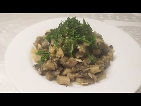 Видео: Саңырауқұлақ қуыру / Жареные вешенки. Как пожарить вешенки с луком.