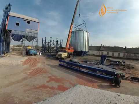 Видео: Монтаж силоса с конусным дном