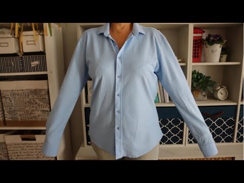 Видео: Вы не поверите, во что можно превратить мужскую рубашку! Простой способ — невероятный результат
