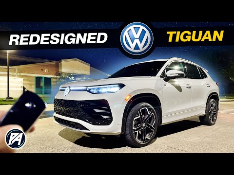 Видео: Столько обновлений! VW Tiguan SEL R-Line 2025 года ночью