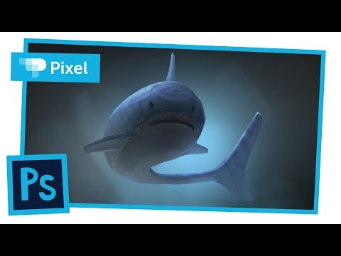 Видео: Рисуем акулу в Adobe Photoshop | уроки для новичков