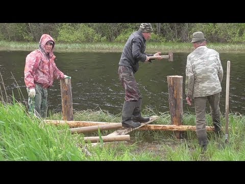 Видео: Мостик для рыбалки /начало #1/