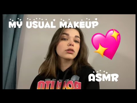 Видео: АСМР: мой повседневный макияж/ тихий голос/ASMR my Makeup