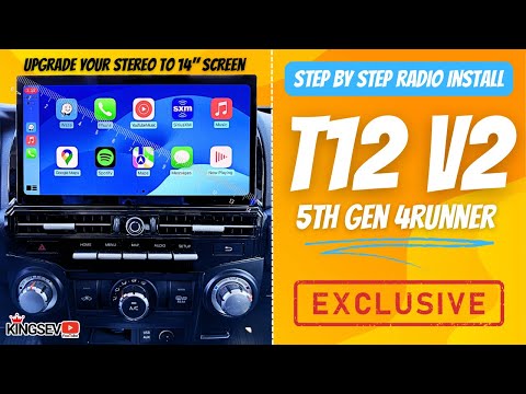Видео: T12V2: Установка магнитолы на головное устройство 4Runner 5-го поколения CarPlay и Android!