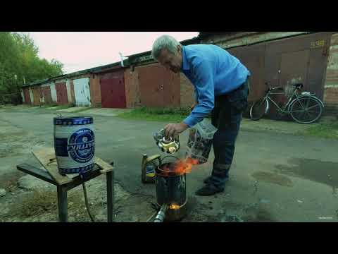 Видео: Самодельная горелка на отработке для плавки и другой хрени...