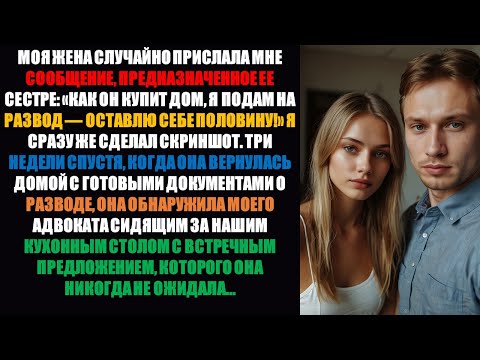 Видео: Моя жена случайно написала мне, что планирует развестись после покупки дома — у меня были планы на..