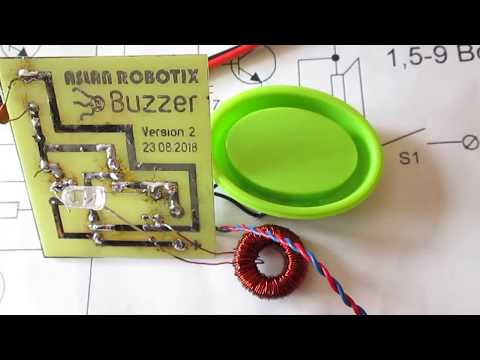 Видео: Прерыватель звукового сигнала сирена из пищалки пьезодинамика