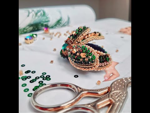 Видео: Мастер класс Брошь "Мушка" Часть 1