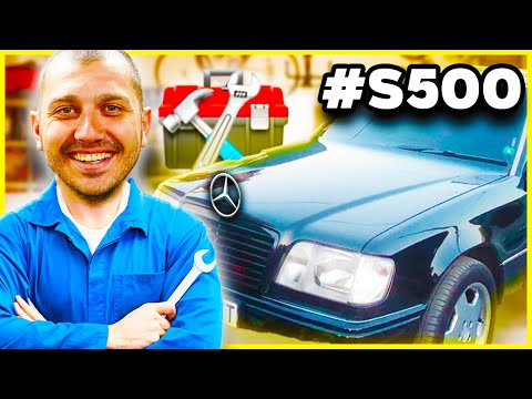 Видео: СГЛОБЯВАМ СИ MERCEDES С-КЛАСАТА W140