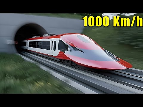 Видео: Новый китайский поезд быстрее самолета — он достигнет скорости 1000 км/ч в 2026 году.