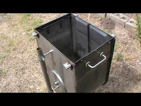 Видео: Коптильня горячего копчения. Нержавейка. Ч 1