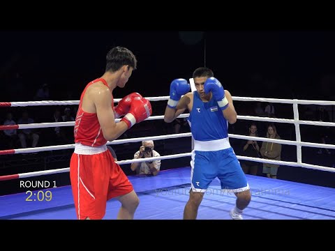 Видео: Икболжон Холдаров (Узбекистан) - Мэн Фаньшу (Китай) 80 кг