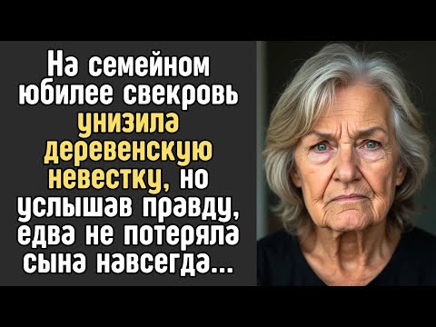 Видео: На семейном юбилее СВЕКРОВЬ унизила деревенскую невестку, но услышав правду, обомлела