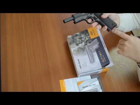 Видео: Обзор пневматического пистолета Gletcher CLT 1911 (Colt)