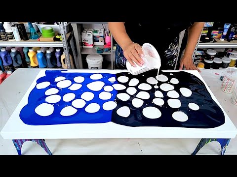 Видео: Работают ли перламутровые краски на прозрачной основе? - Арт-эксперимент! - Акриловая живопись