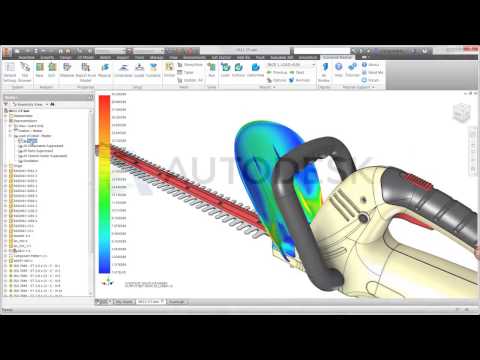 Видео: Нелинейный статический расчет на прочность в Autodesk Nastran In-CAD