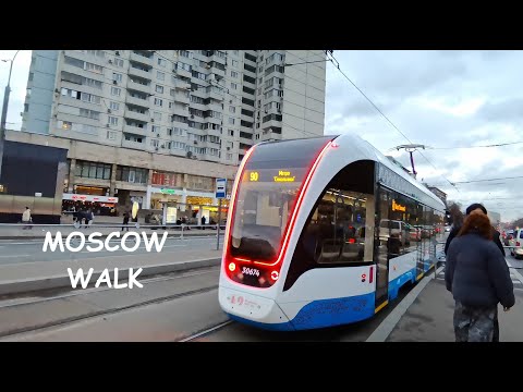 Видео: Moscow | На трамвае через центр города | Lofi Jazz фоново для релаксации