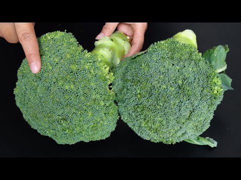 Видео: Не бланшируйте и не жарьте брокколи напрямую! 1 трюк — хрустящий, аппетитный, не меняет цвет,