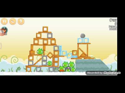 Видео: играем в angry birds classic