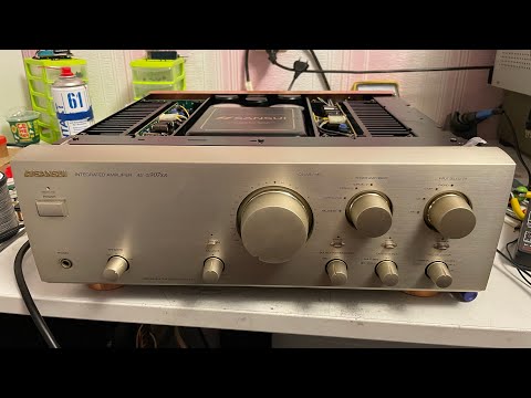 Видео: Sansui au-a907xr. Профилактика после профилактики. Часть 3. Настройка. Меандр. Клип