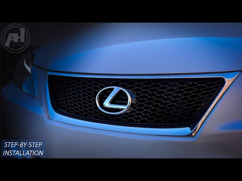 Видео: Установка решетки радиатора LEXUS IS250-IS350 | Спортивная решетка радиатора для Lexus IS 2006-20...