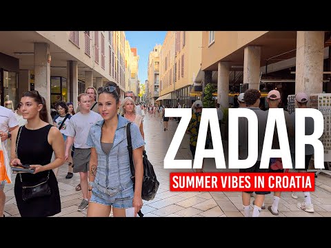 Видео: ЗАДАР, Хорватия 🇭🇷 Город закатов и Адриатики | Прогулка в 4K