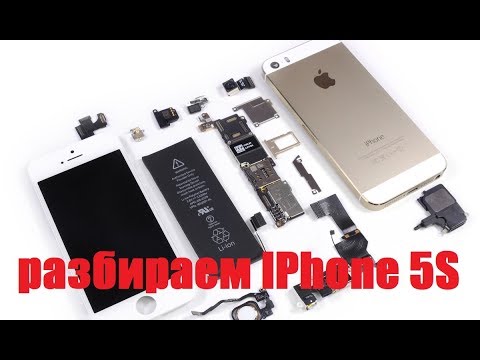 Видео: IPhone 5S как разобрать (how to disassemble) замена динамика,АКБ,камеры