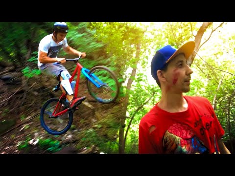 Видео: Сильно разогнался и РАЗБИЛСЯ на дёртах! Покатушки на MTB и BMX!