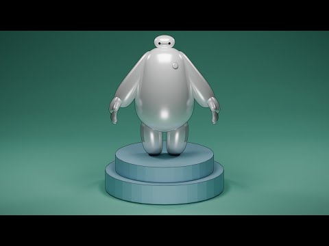 Видео: Робот Бэймакс в blender 3d