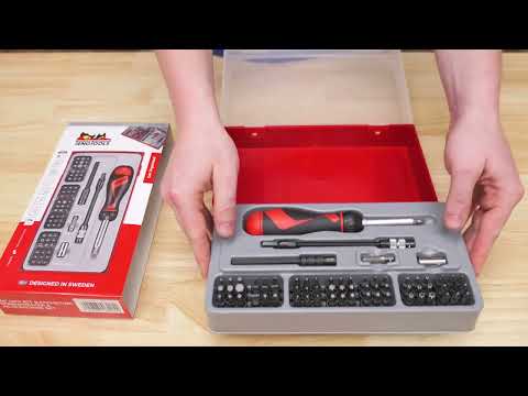 Видео: Набор бит Tengtools 74 и отвертка с храповым механизмом - TTMD74