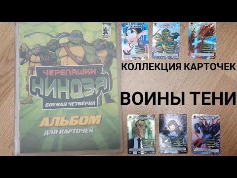 Видео: коллекция карточек Черепашки ниндзя. воины тени