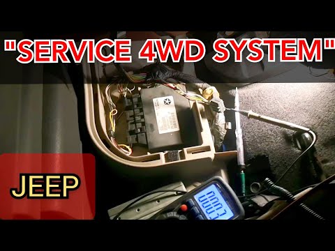 Видео: Jeep Commander на приборке горит надпись "SERVICE 4WD SYSTEM". Сканер не видит блок FDCM, нет связи