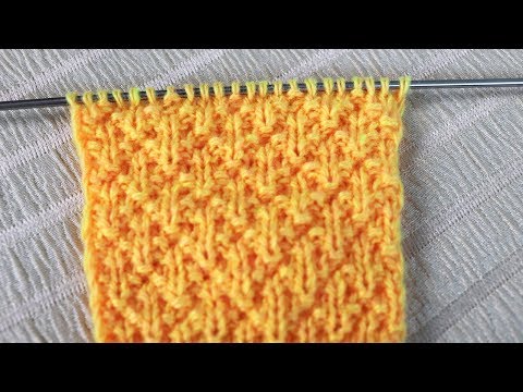 Видео: ✔УЗОР С РОМБАМИ СПИЦАМИ | ПРОСТОЙ УЗОР И СХЕМА