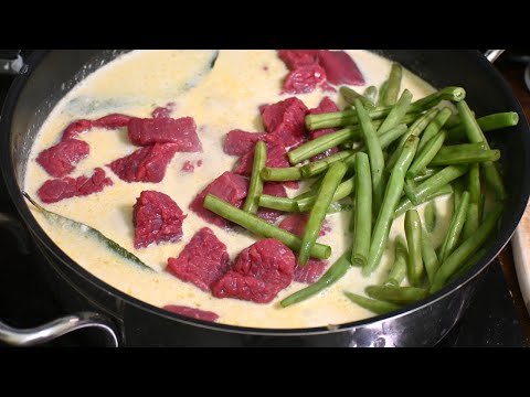 Видео: Говядина со зелёной фасолью в духовке – просто и вкусно
