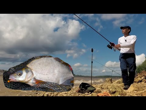 Видео: Непогода, сильный ветер, но рыба все равно ловится. Рыбалка на реке Кама.