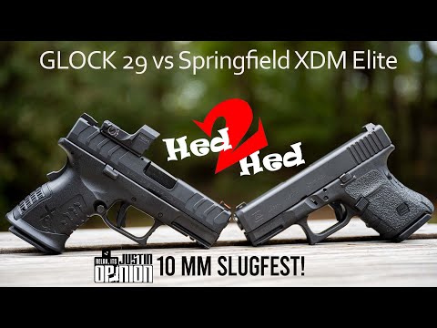 Видео: GLOCK 29 против Springfield XDM Elite Compact - 10 мм