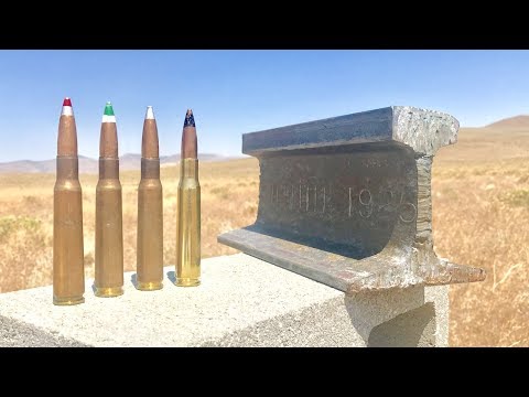 Видео: 50 CAL против железнодорожных путей