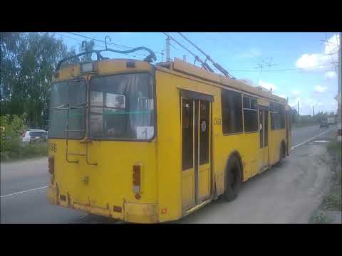 Видео: Дзержинск, троллейбус 1, ЗиУ-682.Г 016.02 066