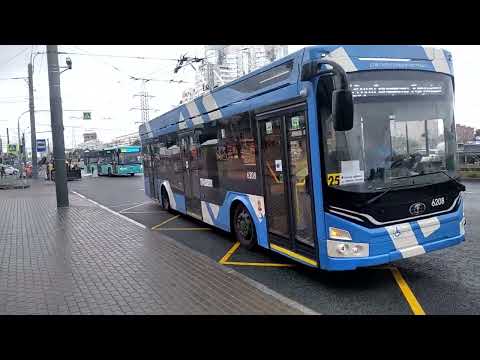 Видео: троллейбус 25 до Светлановской площади