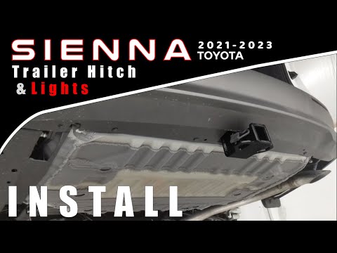 Видео: Toyota Sienna 2021-2023: установка фаркопа и адаптера освещения