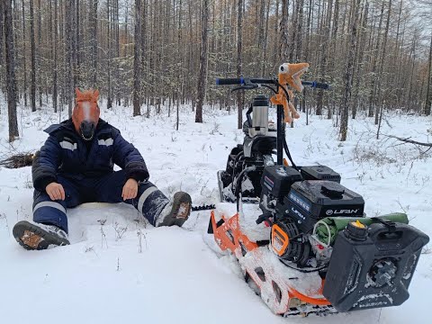 Видео: На мотособаке Белке до зимовья