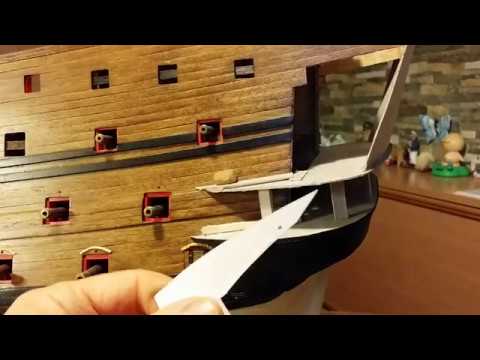 Видео: 63. ROYAL WILLIAM -1719. /1:48/. СБОРКА КОРМЫ.