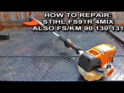 Видео: Как отремонтировать Stihl 4Mix FS KM 90 91R 130 131R с неисправным карданным валом и корпусом бар...