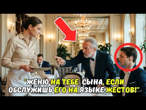 Видео: «Обслужи МОЕГО СЫНА на языке жестов — и выйдешь за него ЗАМУЖ!» — насмехался МИЛЛИОНЕР… И остолбенел