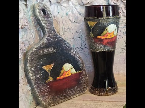 Видео: Для кухні.Дощечка та ваза для квітів.